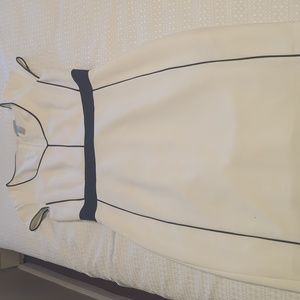H&M White and Black sheath dress